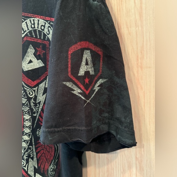 Affliction Skull T Shirt American Customs Cyber Grunge Punk Goth XL - Picture 4 of 7